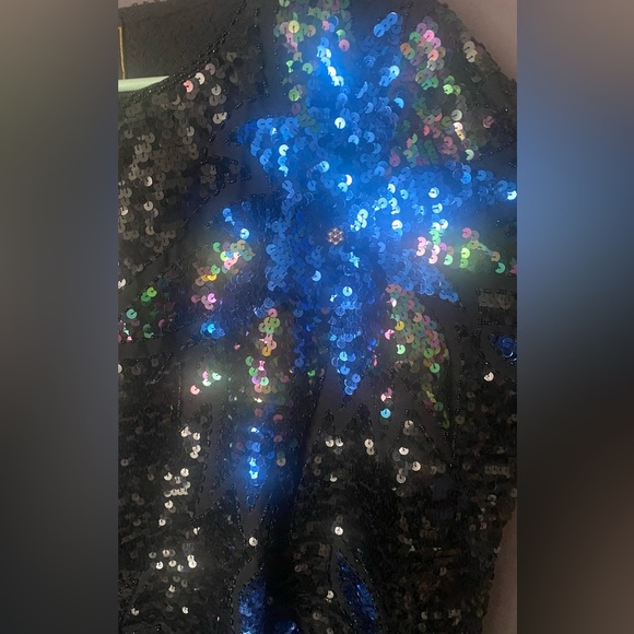 Vtg 80’s Sequin Dolman or Box top sz M / l St Eve - Picture 2 of 7